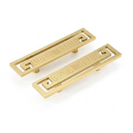 Solid Brass Cabinet Pull — Minimalist Handle for Wardrobes, Kitchens & Wine Cabinets