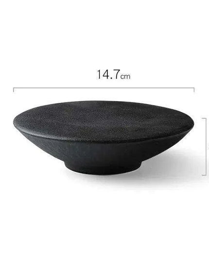 Sophisticated High Foot Ceramic Dessert Plate for Elegant Culinary Presentations - Ideal for Sushi and Unique Snacks