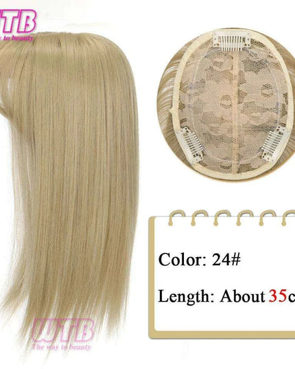 Bangs & Volume: Clip-In Hair Topper for Instant Transformation