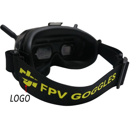 Adjustable FPV Goggles Head Strap with Battery Holder