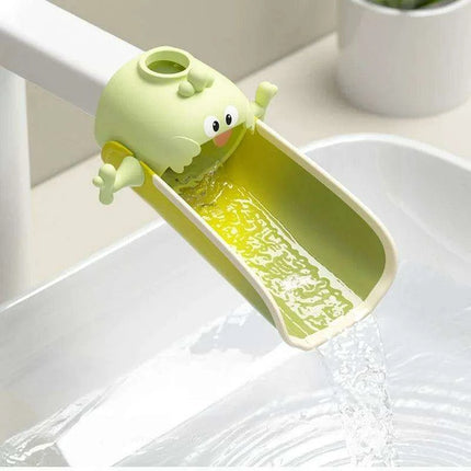 Whimsical Kids' Faucet Extender with Temperature Safety Alert for Joyful Handwashing