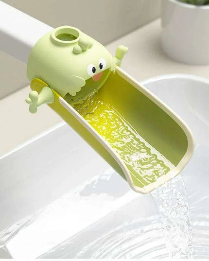 Whimsical Kids' Faucet Extender with Temperature Safety Alert for Joyful Handwashing
