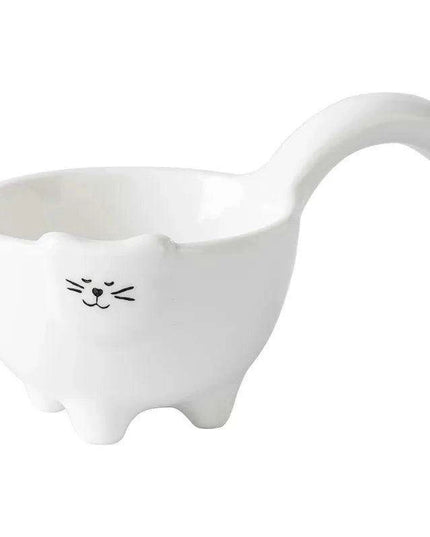 Charming Bunny and Kitty Ceramic Sauce Dish Set for Whimsical Dining Experiences