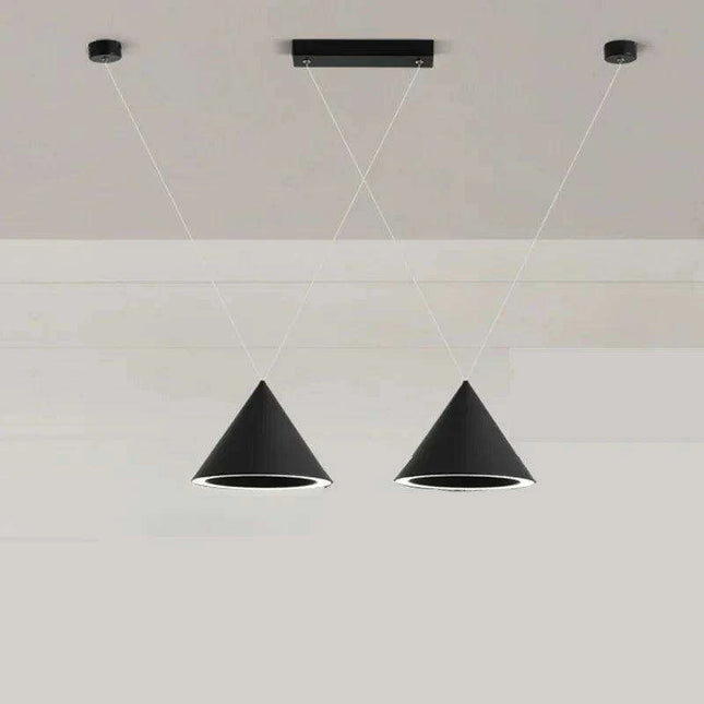 Sleek Customizable LED Pendant Light Set for Modern Kitchens and Dining Areas - Remote Control Dimming - Durable Metal Design - Easy Installation