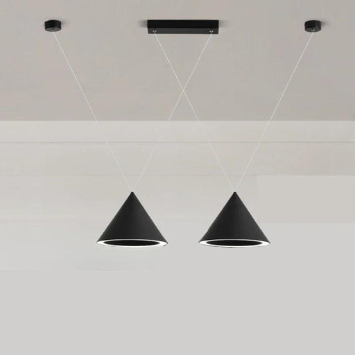 Sleek Customizable LED Pendant Light Set for Modern Kitchens and Dining Areas - Remote Control Dimming - Durable Metal Design - Easy Installation