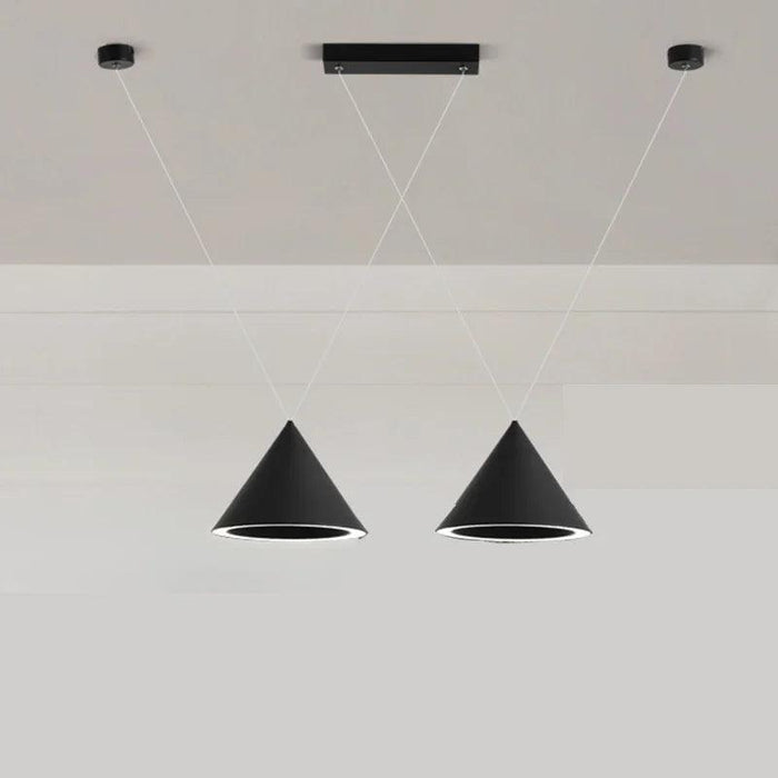 Sleek Customizable LED Pendant Light Set for Modern Kitchens and Dining Areas - Remote Control Dimming - Durable Metal Design - Easy Installation