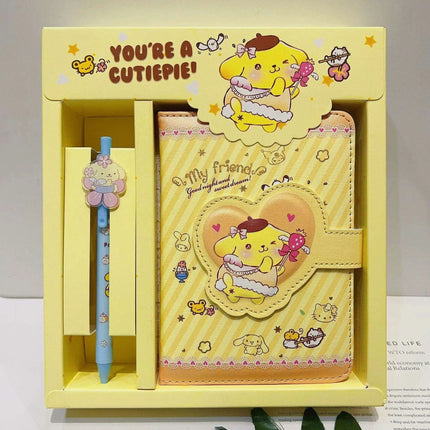 Sanrio Style Stationery Set - Adorable Hello Kitty & Cinnamoroll Planner with Cute Pen for Effortless Organization