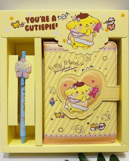 Sanrio Style Stationery Set - Adorable Hello Kitty & Cinnamoroll Planner with Cute Pen for Effortless Organization