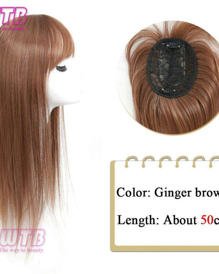 Bangs & Volume: Clip-In Hair Topper for Instant Transformation