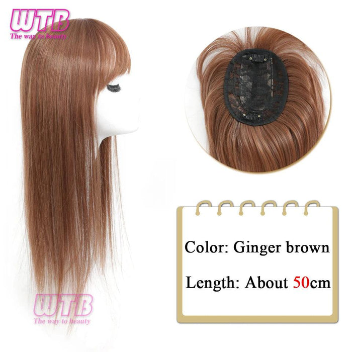 Bangs & Volume: Clip-In Hair Topper for Instant Transformation