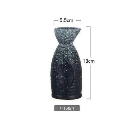 Refined Japanese Ceramic Sake Set for Elegant Beverage Serving