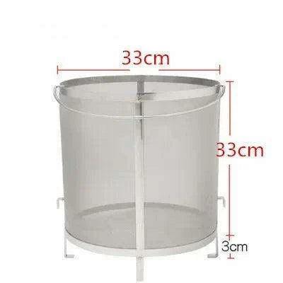Multi-Purpose Stainless Steel Strainer with Handle for Home Brewing Beer, Wine, and Jams