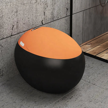 Luxury Orange Smart Toilet | Modern Design & Heated Seat