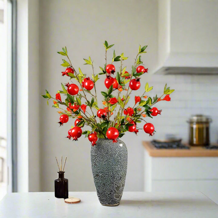 1PC Artificial Pomegranate Branch For Home Decor