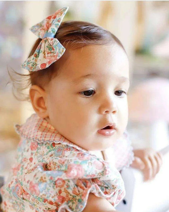 Enchanting Vintage Floral Bunny Embroidered Dress for Baby Girls 0-12Y - Perfect for Celebratory Moments
