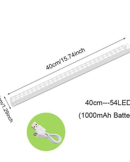 Smart Motion-Sensing USB Rechargeable LED Under Cabinet Light for Effortless Illumination