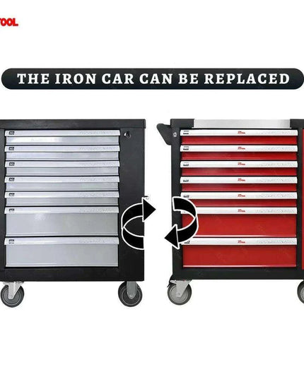 Customizable 260-Piece Auto Tool Trolley Cabinet for Ultimate Organization