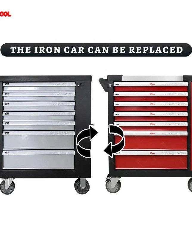 Customizable 260-Piece Auto Tool Trolley Cabinet for Ultimate Organization