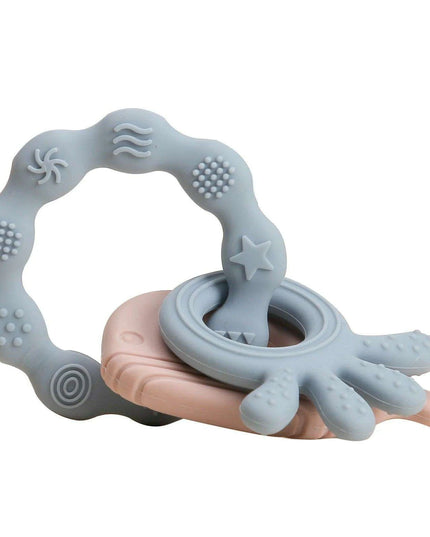 Eco-Friendly Handmade Crochet Baby Rattle with Wooden Teether