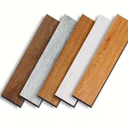 Self-Adhesive Wood Grain Floor & Wall Stickers – Set of 10