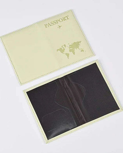 Chic Waterproof PU Leather Passport Holder Set with Card Slot - Perfect Travel Accessory