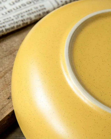 Elegant 8-Inch Porcelain Dinner Plate for Gourmet Steak, Soup, and Salad - Dishwasher and Microwave Safe for Upscale Dining