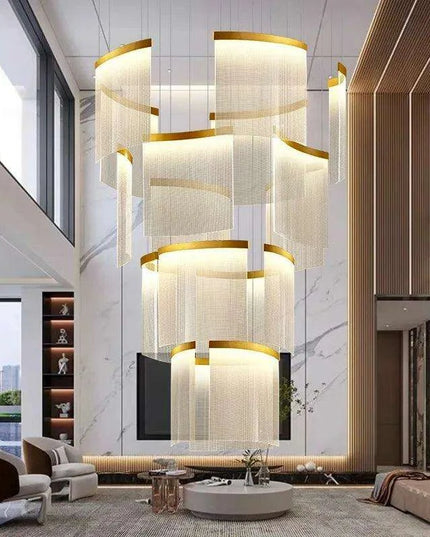 Customizable Nordic Remote-Controlled Chandelier with Adjustable Height