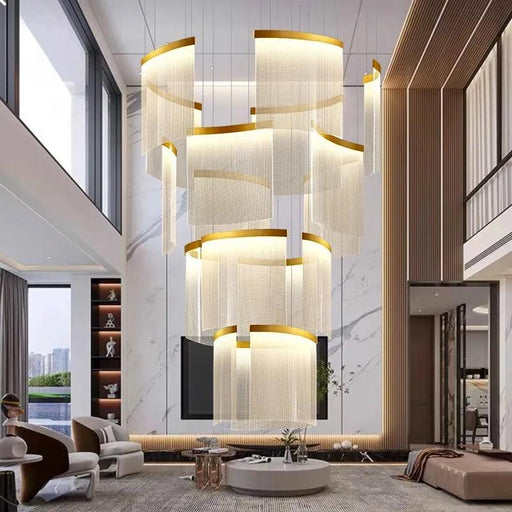 Nordic Elegance Adjustable Chandelier with Remote Control and Height Customization