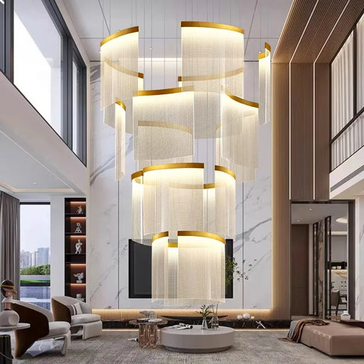 Nordic Style Adjustable Chandelier with Remote Control and Customization Options