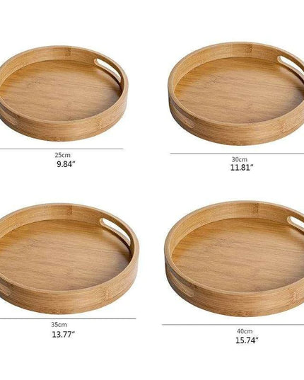 Eco-Friendly Wooden Tray Set for Tea Ceremonies - Versatile Serving Solution with Coasters