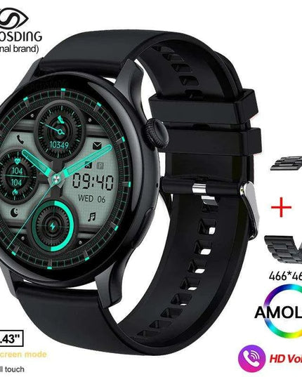 Chic Women's Bluetooth Smartwatch with Customizable AMOLED Screen and NFC Functionality