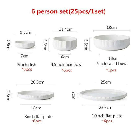 Contemporary Matte Nordic Ceramic Dining Set - Embrace Japanese Elegance for Every Occasion