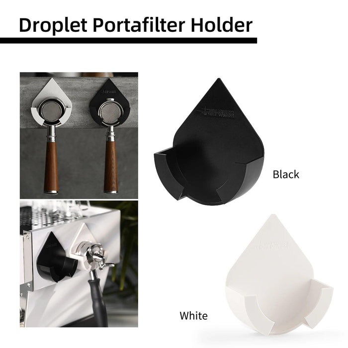 Space-Saving Wall-Mounted Coffee Filter Organizer for Various Portafilter Sizes
