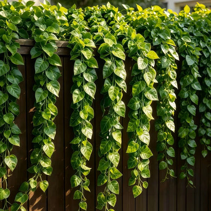 Artificial Leaf Vine Garlands, 2 m Strings, Selected Style & Pack