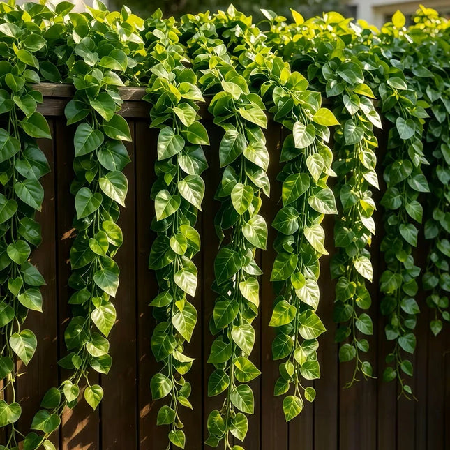 Artificial Leaf Vine Garlands, 2 m Strings, Selected Style & Pack