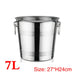 Stainless Steel Double Layer Thickened Ice Storage Barrel