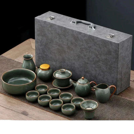 Elegant Ruyao Kung Fu Tea Set for a Refined Brewing Journey