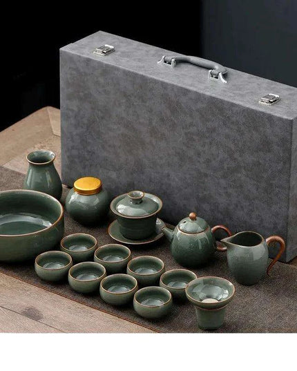 Elegant Ruyao Kung Fu Tea Set for a Refined Brewing Journey
