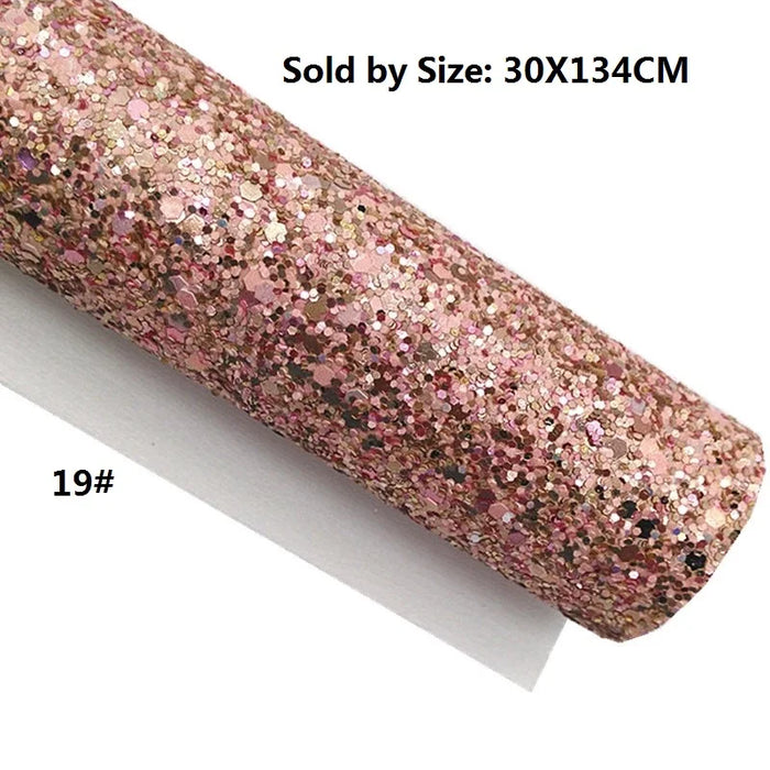 Pink Glitter Tiger and Serpent Faux Leather Crafting Bundle for DIY Projects