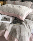 Ivory / Queen Size 4pcs / Fitted Bed Sheet