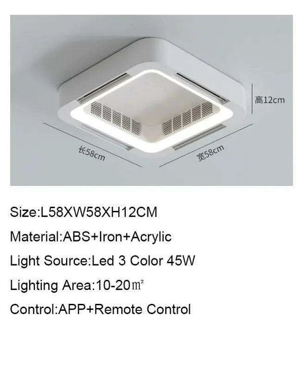 Modern Bladeless LED Ceiling Fan Light - Redefine Comfort and Style in Your Home