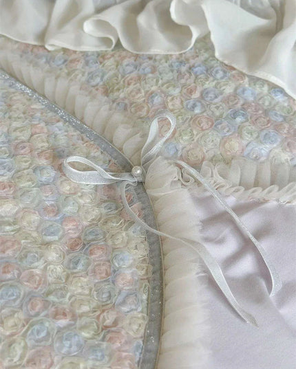 Romantic Floral Princess Purple Duvet Cover Set - Luxurious 100% Cotton Bedding for Autumn & Winter