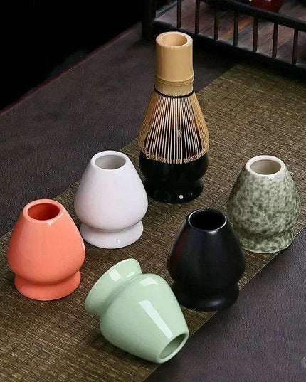 Elegant Matcha Tea Ceremony Set with Traditional Bowls, Whisk, and Accessories