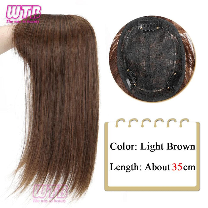 Bangs & Volume: Clip-In Hair Topper for Instant Transformation