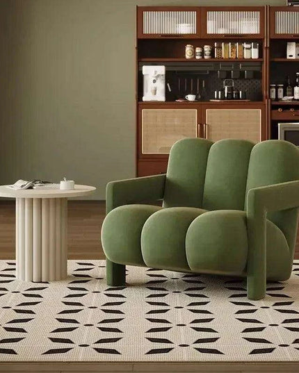 Luxe Velvet Retreat Lounge Chair - Stylish Comfort for Modern Living