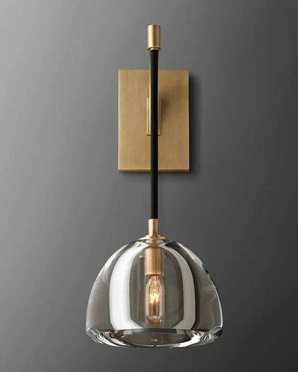 Elegant Semicircle Crystal Wall Sconce for Modern Interiors