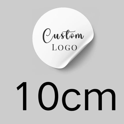 Custom Large Round Stickers — Personalized Logo Labels for Weddings, Events & Business