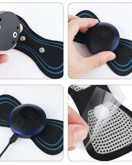 Portable Electric Neck Massager with 8 Adjustable Modes - Full Body Muscle Relaxation Stimulator