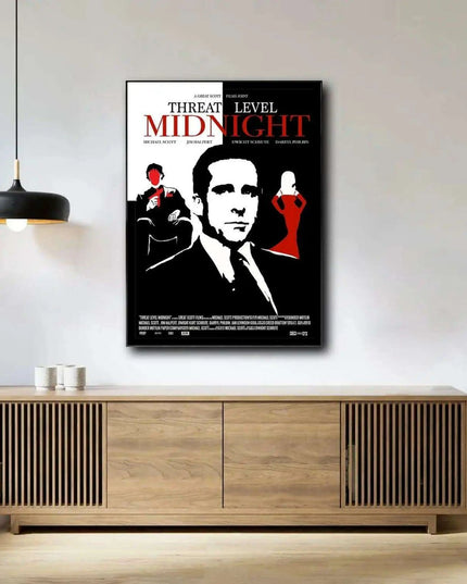 Threat Level Midnight Canvas Artwork - Unique Home Decor for Modern Living Spaces