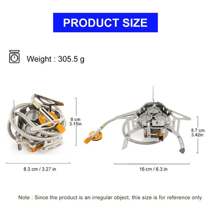 Widesea 6800W Portable Camping Gas Stove – High-Power, Lightweight Des